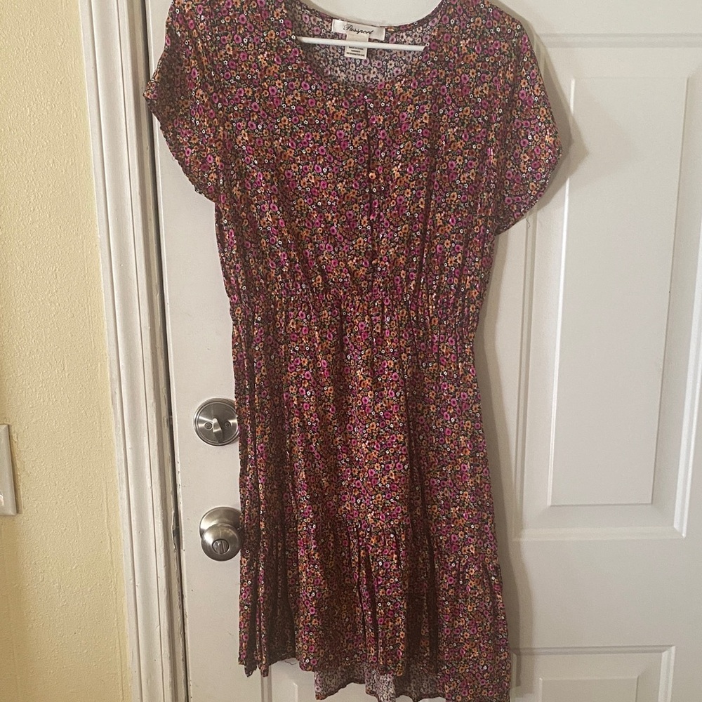 Passport Floral Mini Dress - Pink and Purple